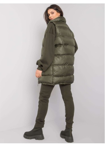 Khaki zelená tepláková súprava s vestou