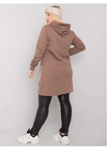 Hnedá tunika s potlačou