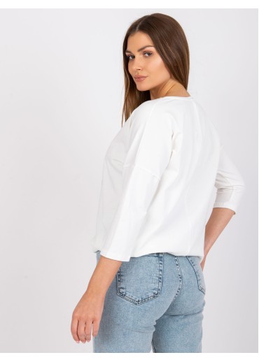 Smotanovo biele elegantné tričko