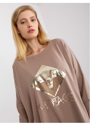 Béžovo hnedá tunika