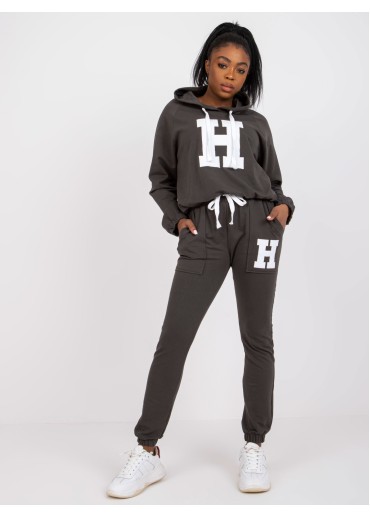 Khaki zelená tepláková súprava