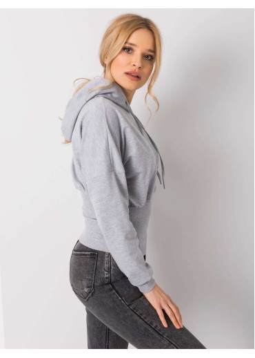 Sivá mikina s kapucňou