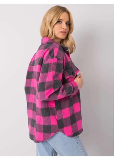 Ružová károvaná košeľa