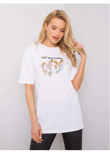 Biele bavlnené tričko