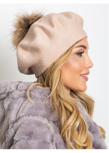 Ružová čiapka - baretka