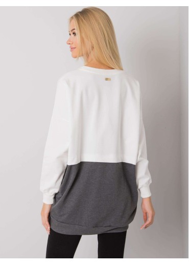 Tmavosivá predlžená mikina