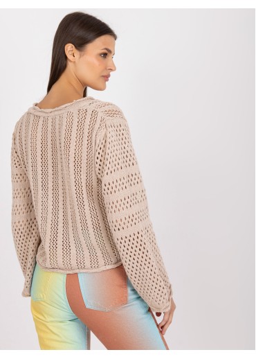 Béžovo hnedý sveter