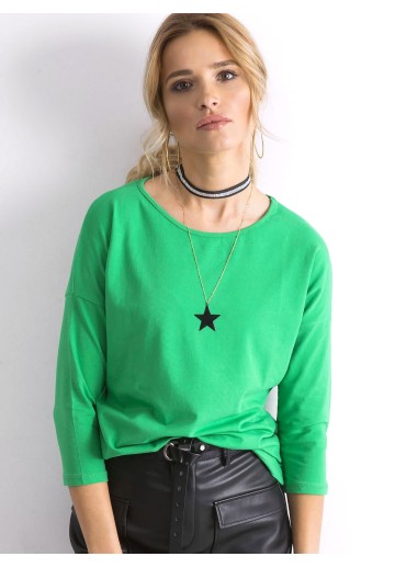 Zelené bavlnené tričko