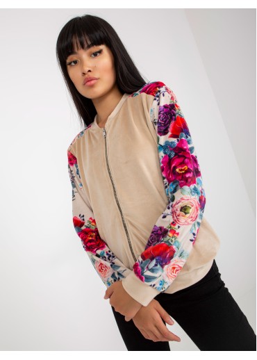 Béžovo hnedá mikina