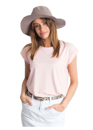 Ružové basic tričko