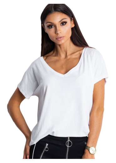 Biele bavlnené tričko