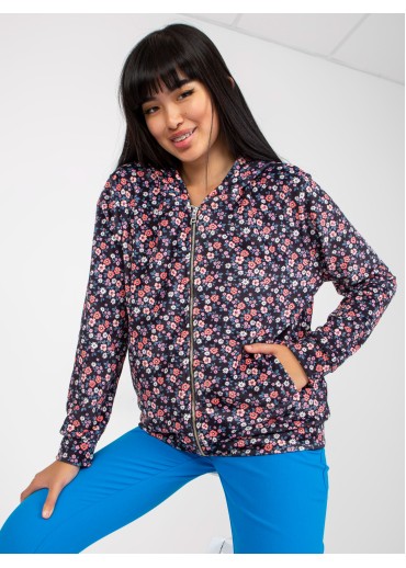 Viacfarebná mikina s kapucňou