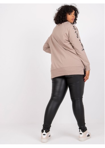 Béžovo hnedá one size tunika