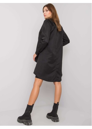 Čierna predĺžená košeľa