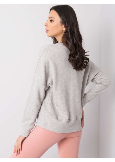 Svetlosivá bavlnená mikina