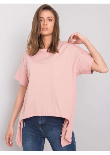 Ružové tričko so šnúrkami