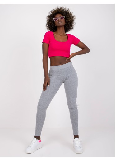 Sivá legíny s lampasmi