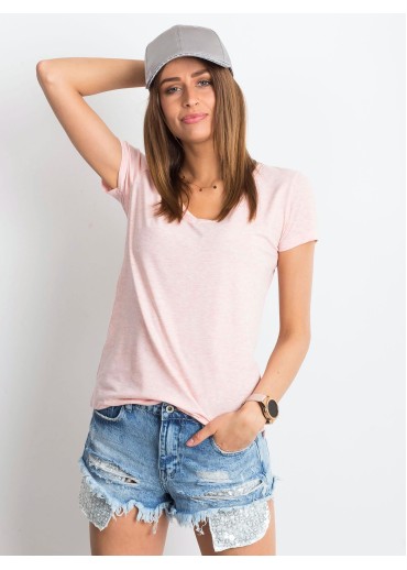 Ružové basic tričko
