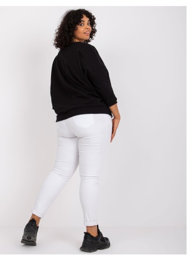 Čierne tričko s 3/4 rukávom