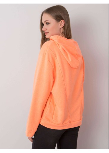 Oranžová mikina s kapucňou