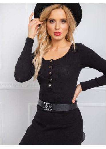 Čierne tričko s dlhým rukávom