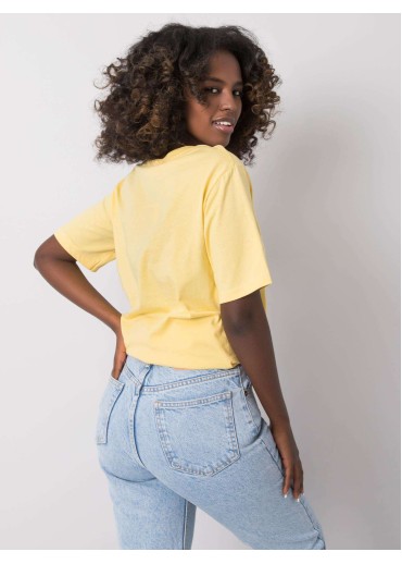 Žlté bavlnené tričko