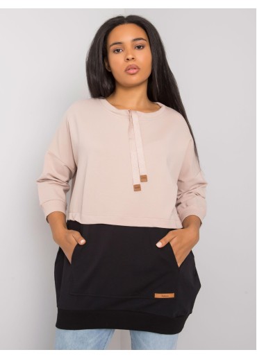 Čierna bavlnená tunika