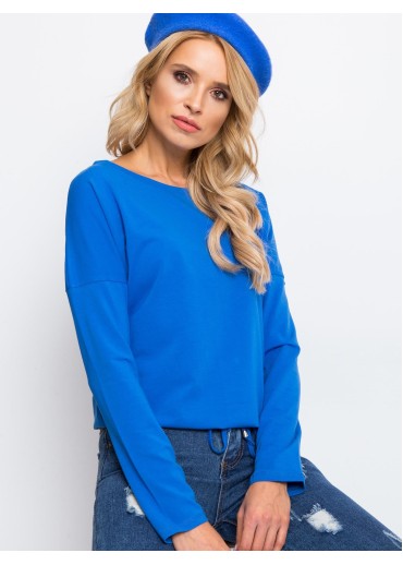 Svetlomodré tričko s dlhým rukávom