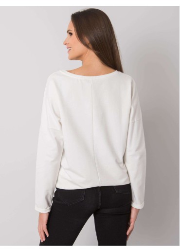 Smotanovo biele tričko s dlhým rukávom