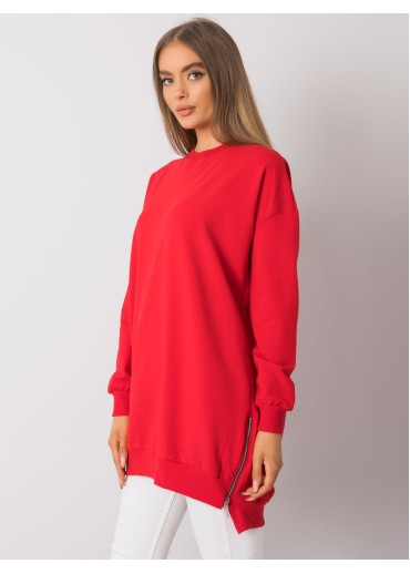Červená mikinová tunika