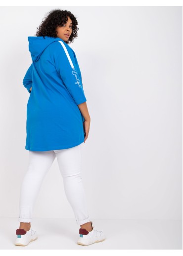 Modrá mikina na zips