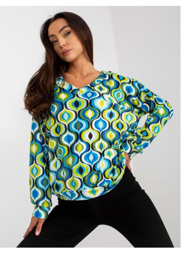 Zelené vzorované tričko