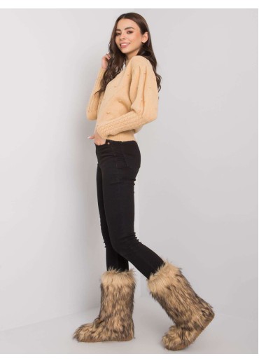 Béžovo hnedý sveter