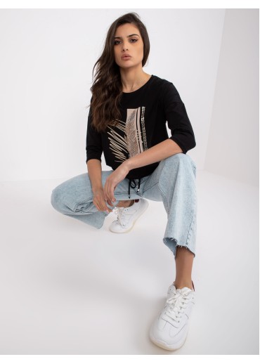 Čierne elegantné tričko