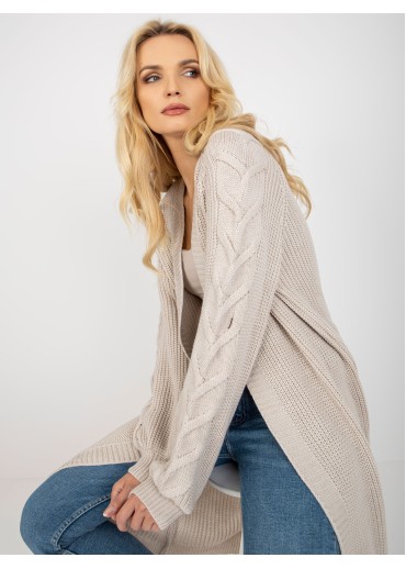 Béžovo hnedý kardigán