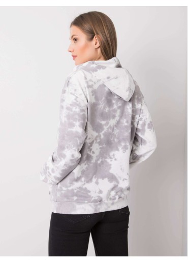 Sivá batikovaná mikina