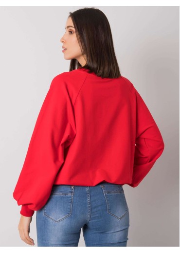 Červená basic mikina