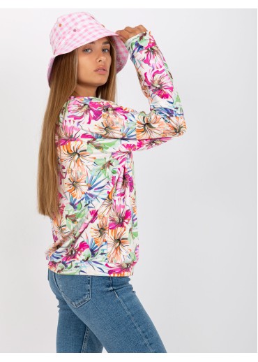 Smotanovo biele vzorované tričko