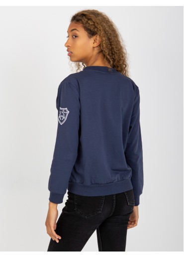 Modrá mikina na zips