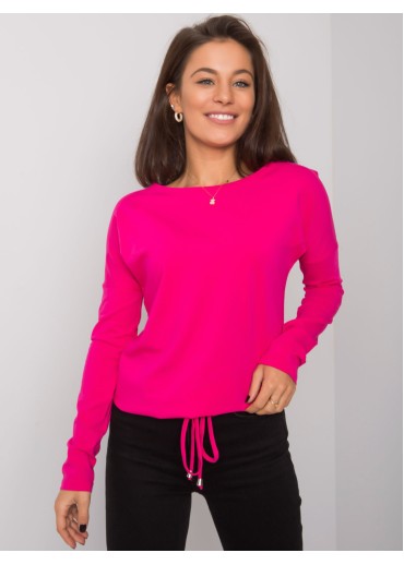 Fuchsiovo ružové tričko s dlhým rukávom