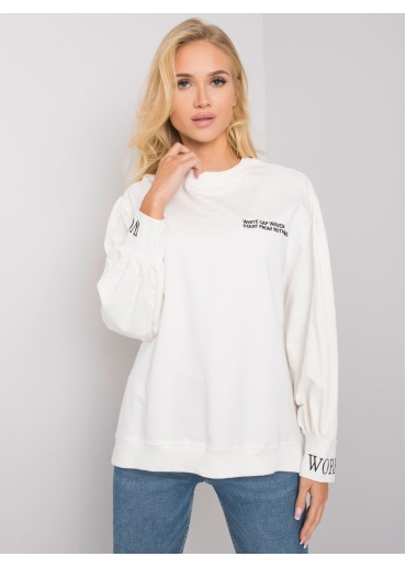 Smotanovo biele bavlnené tričko