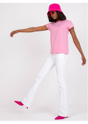 Ružové basic tričko