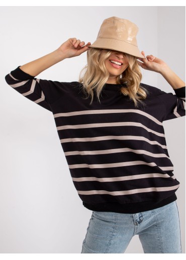 Čierna dámska mikina