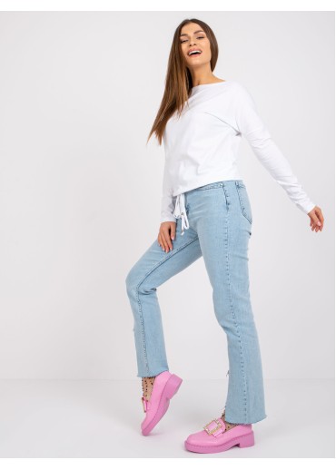 Biele tričko s dlhým rukávom