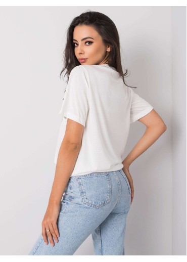 Biele bavlnené tričko