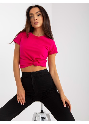 Fuchsiovo ružové basic tričko