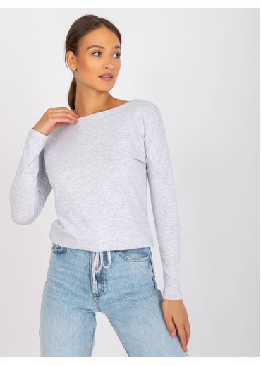 Svetlosivé tričko s dlhým rukávom