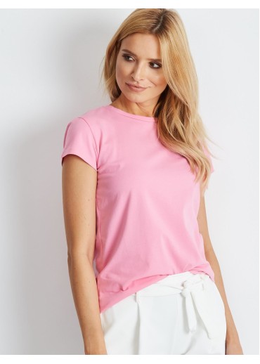 Púdrovo ružové basic tričko