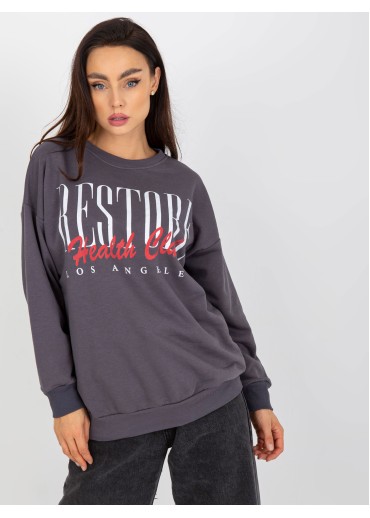 Tmavosivá basic mikina