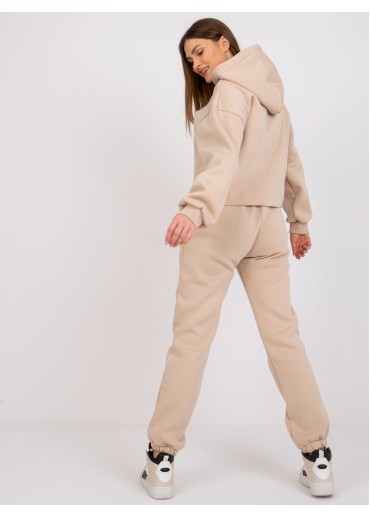 Béžovo hnedá tepláková súprava